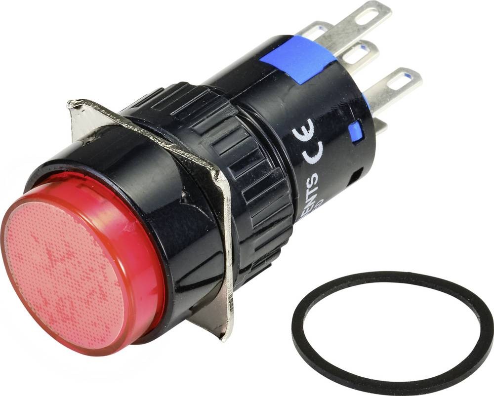 TRU COMPONENTS TC-9219044 Leuchtdrucktaster 250 V/AC 3A 1 x Ein/(Aus)