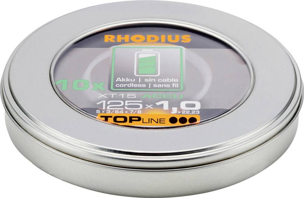Rhodius XT15 ACCU BOX 210247 Trennscheibe gerade 115mm 10 St.