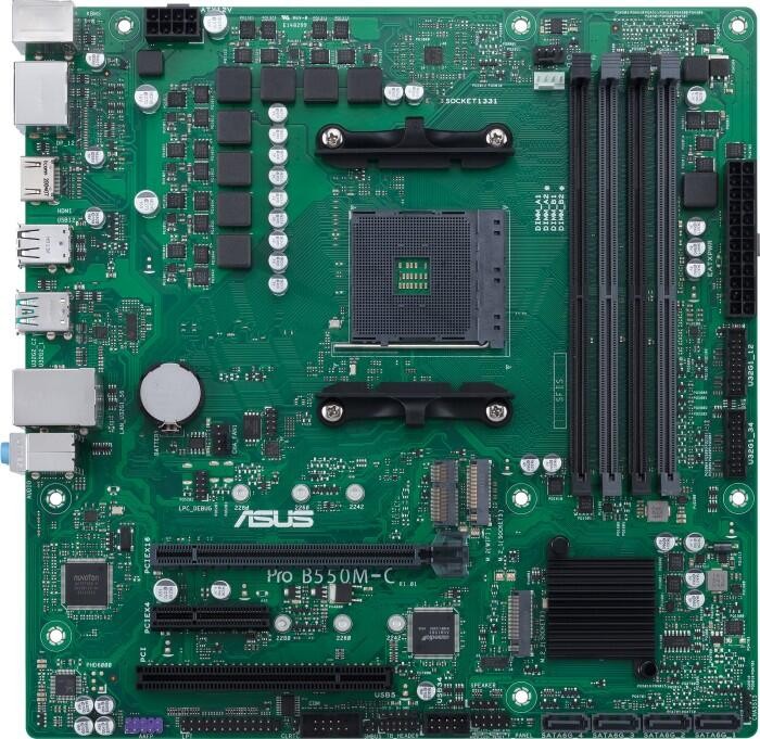ASUS PRO B550M-C/CSM AMD B550 Socket AM4 micro ATX - ASUS PRO B550M-C/