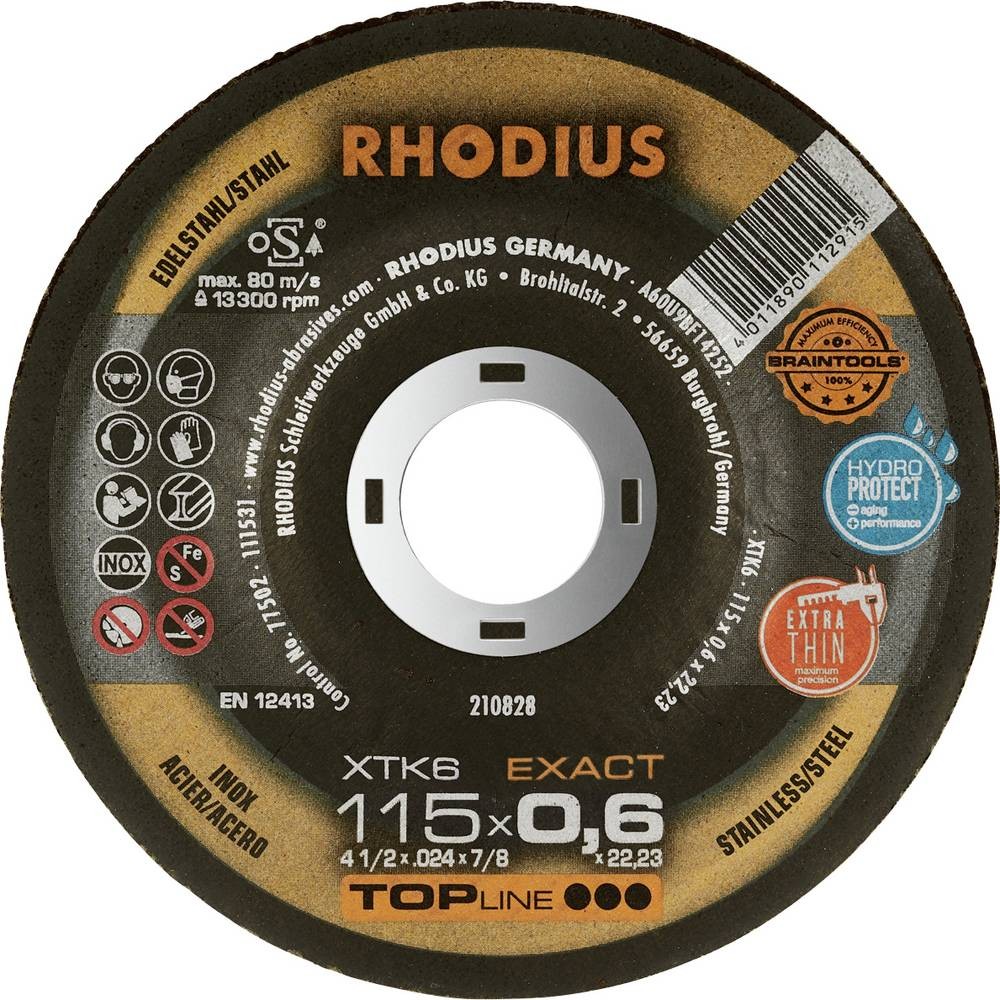 Rhodius XTK6 EXACT BOX 211301 Trennscheibe gekröpft 115mm 10 St.