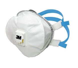 3M 8825+ Feinstaubmaske mit Ventil FFP2 D 5 St. EN 149:2001, EN 149: