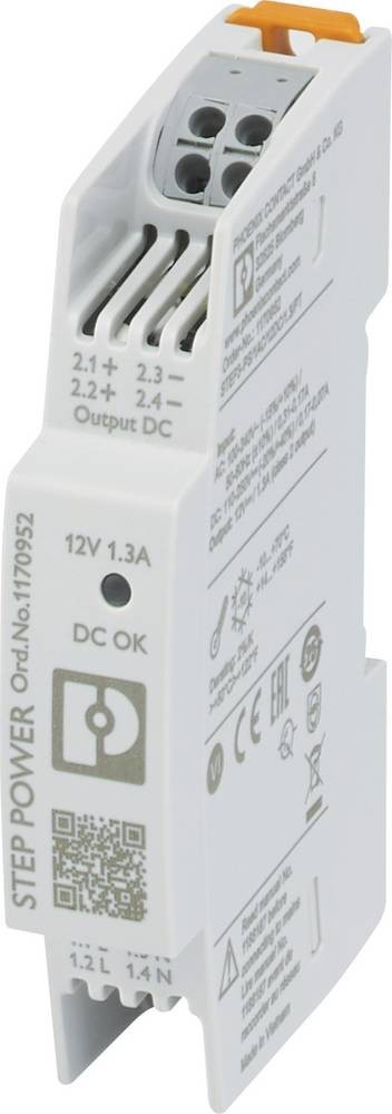 Phoenix Contact STEP POWER Switched Mode PSU, 100 - 240 V ac / 110 -