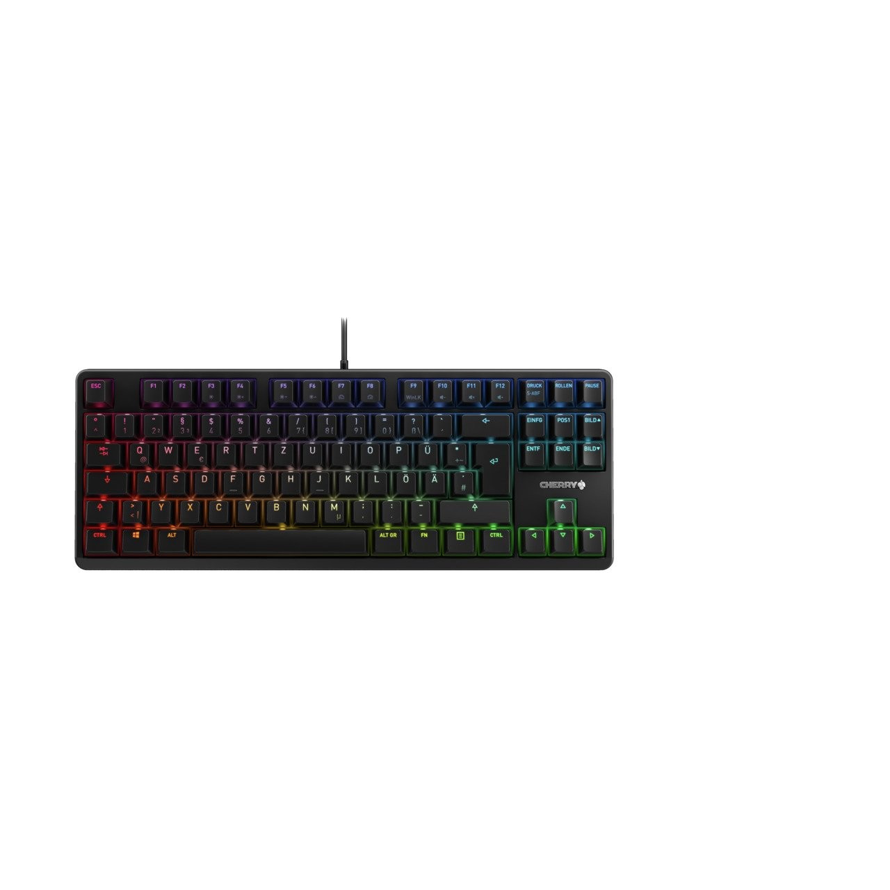 Cherry G80-3000N RGB TKLGaming Tastatur kabelgebunden, Schwarz