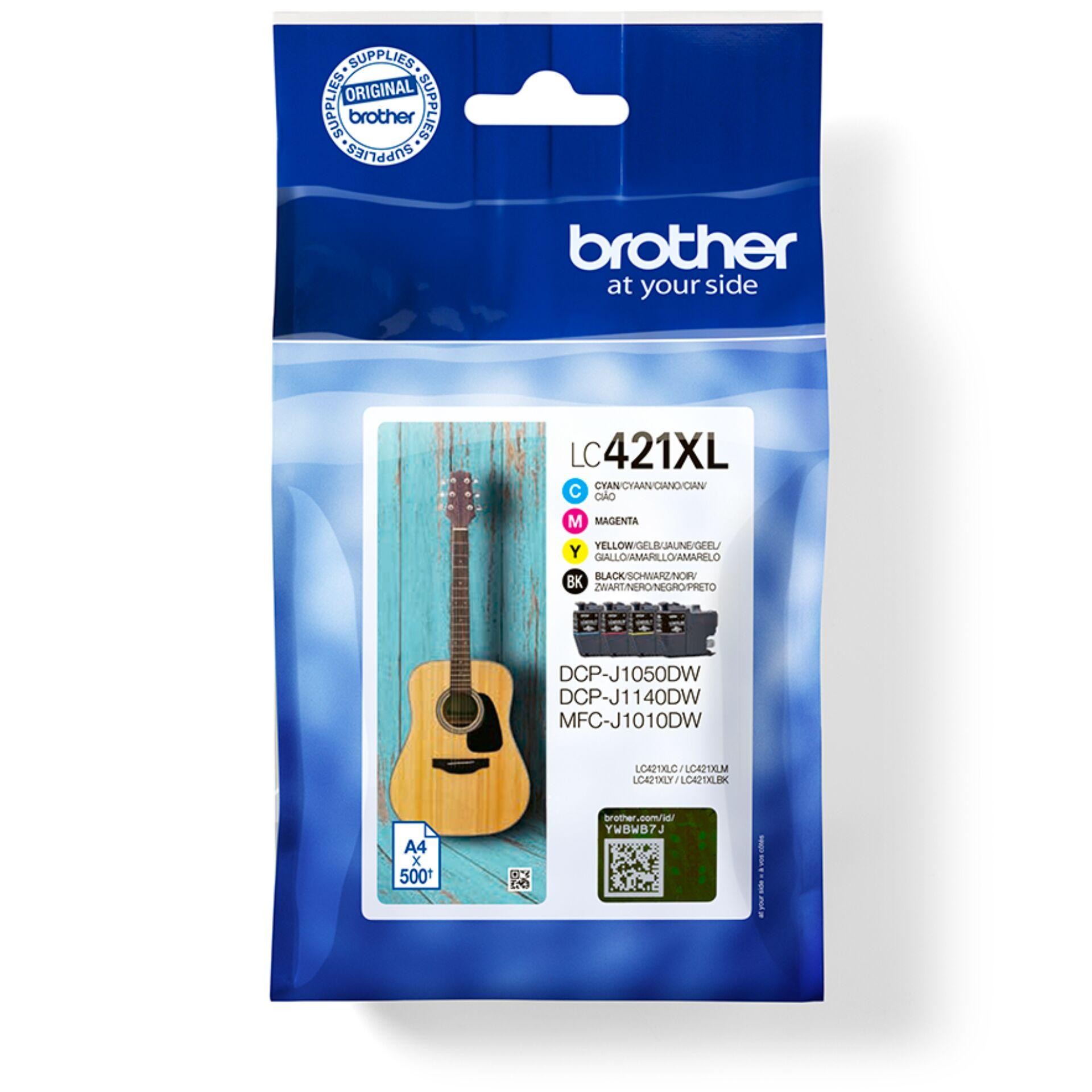 Brother LC-421XLVAL PagePack 4 pc(s) Original High (XL) Yield Black,