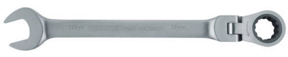 Gedore rouge 3300889 R07300240 Gelenk-Ringratschenmaulschlüssel Schl