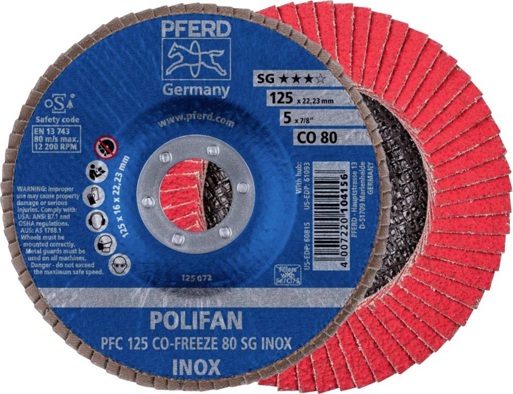 PFERD TOOLS 67712580PFC 125 CO-FREEZE 80 SG INOX Fä