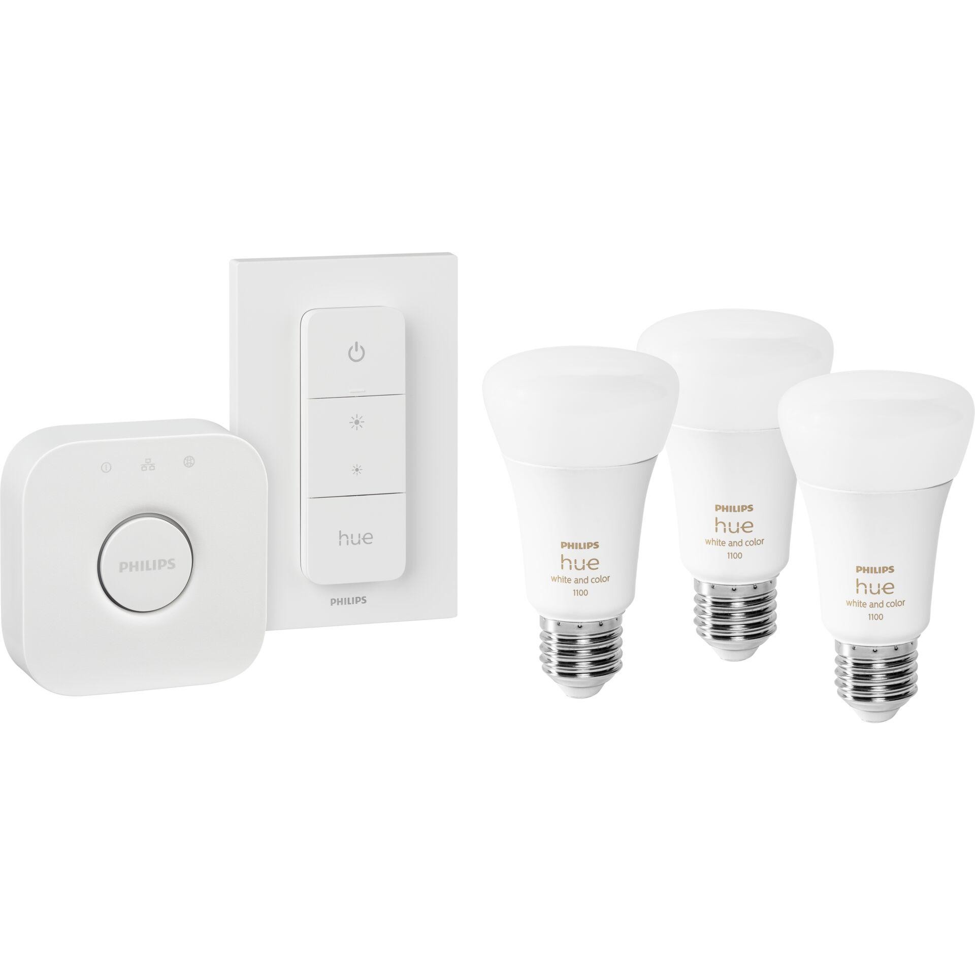 Philips Hue White and Color ambiance Kit de démarrage : 3 ampoules