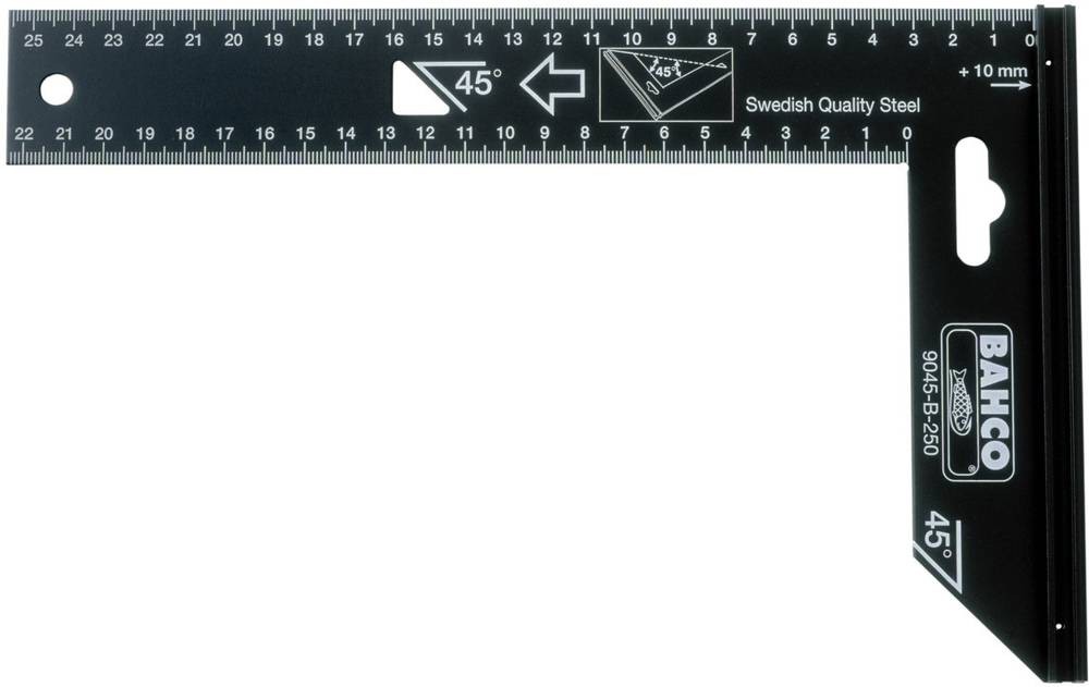 Bahco 9045-B-400 Präzisions-Stahlwinkel 400mm