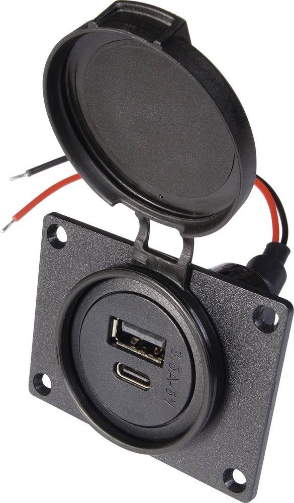 ProCar Power USB C/A Doppelsteckdose Belastbarkeit Strom max.=3.6A 12