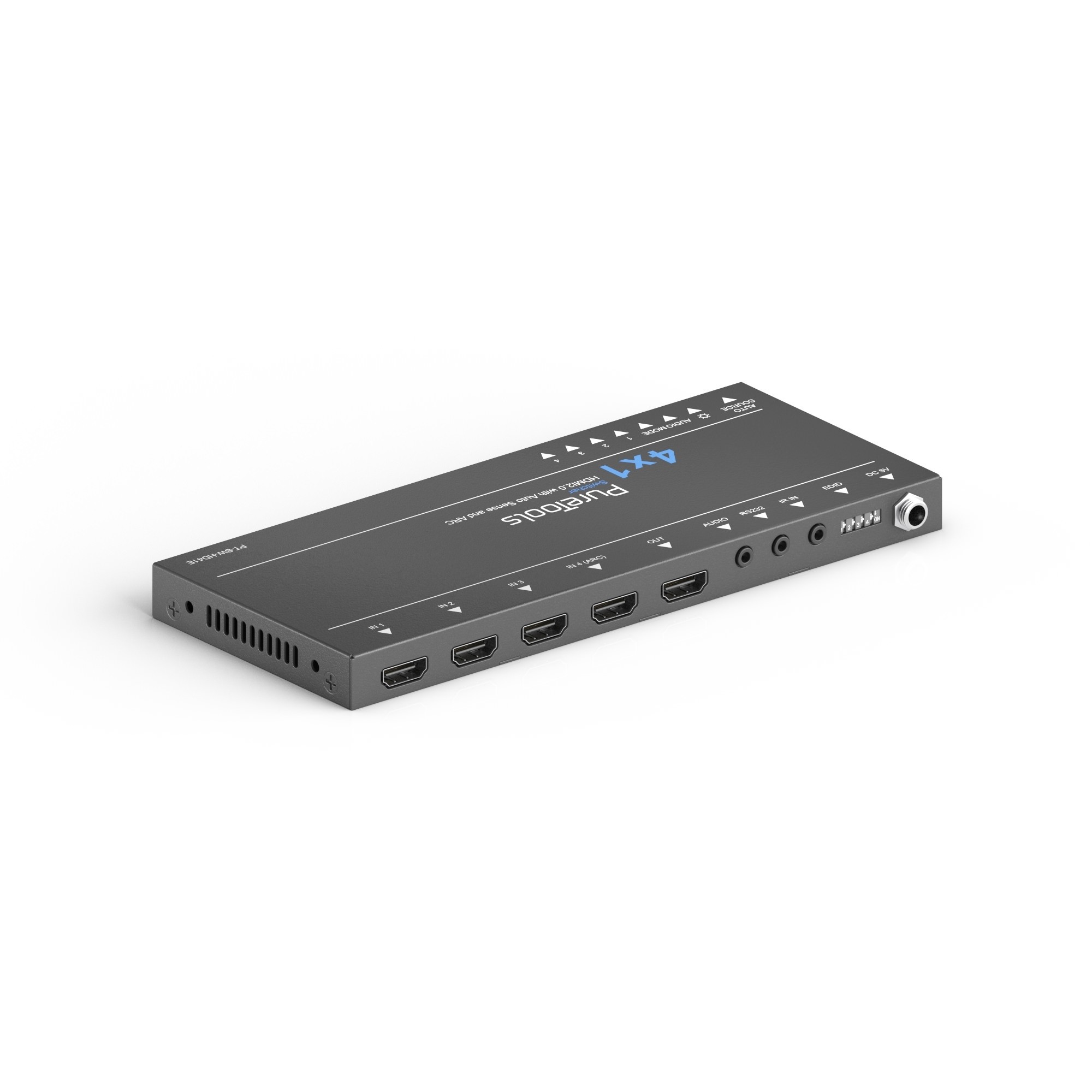 PureLink PureTools - 4x1 HDMI Switcher 4K (60Hz 4:4:4), Audio-De-