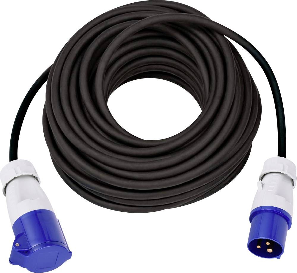 Max Hauri 162413 Strom cable de extensión 16A Blau, negro 15.00m