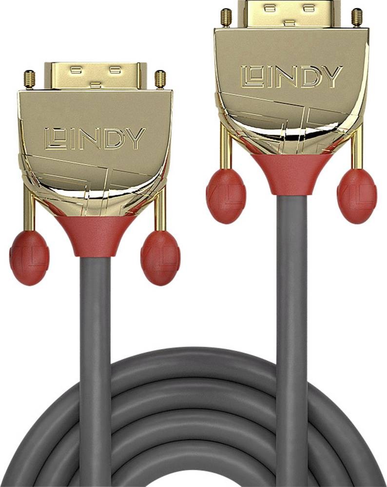 Lindy 10m DVI-D Dual Link Cable, Gold Line - Lindy 10m DVI-D Dual
