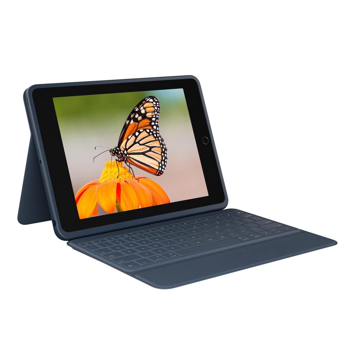 Logitech Rugged Combo 3 QWERTZ-Layout, blau