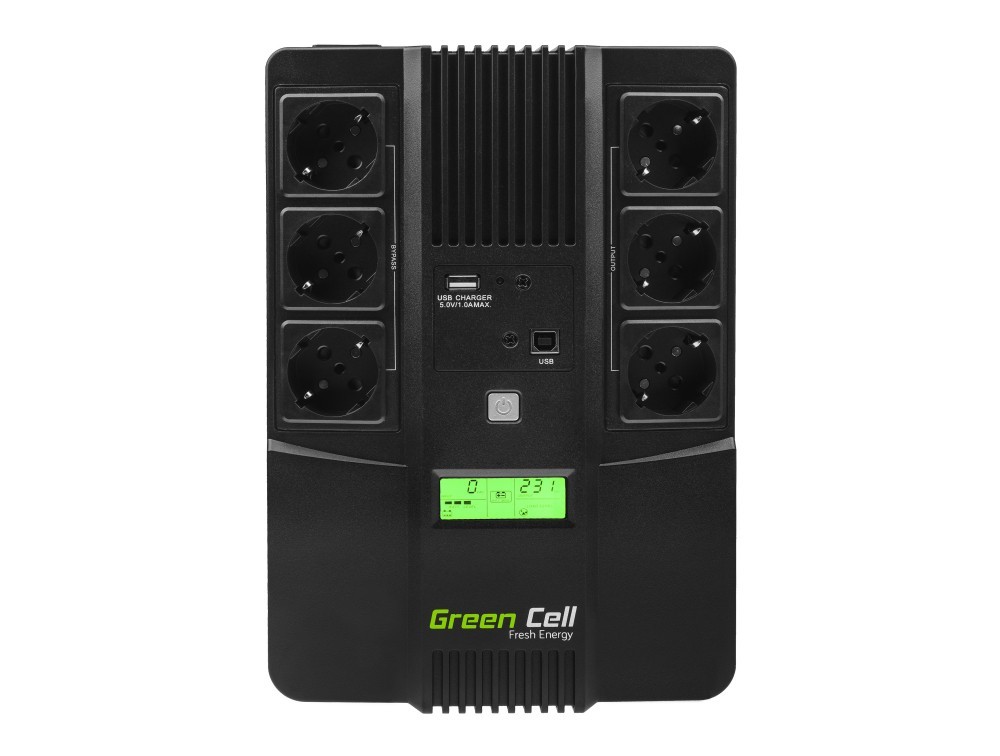 Green Cell AiO 800VA LCD uninterruptible power supply (UPS) Line-