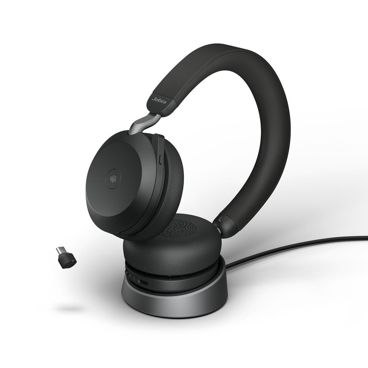 Jabra Evolve2 75 - USB-C MS Teams with Desk Stand - Black - Jabra