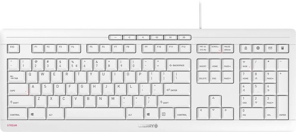 Cherry Stream JK-8500EU-0 USB QWERTY White