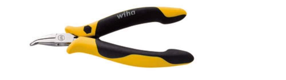 Wiha 26802 ESD Flachrundzange 45° gebogen Werkzeugstahl 120mm