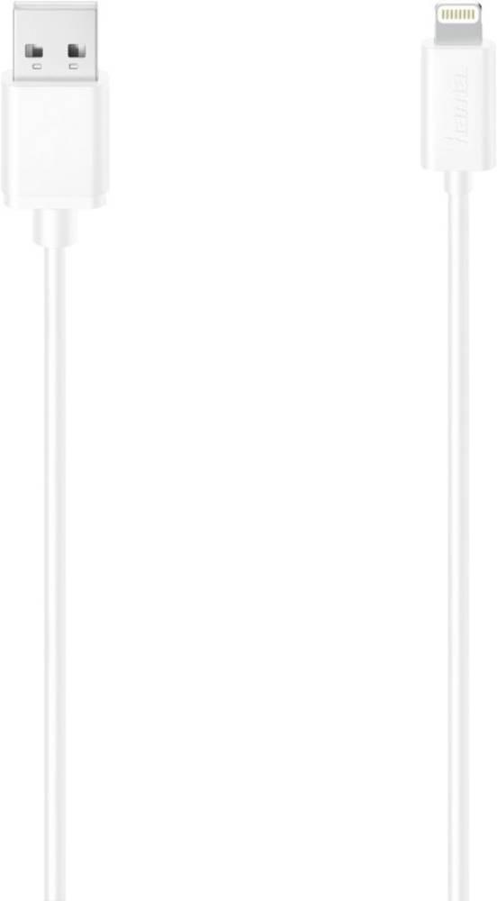 Hama USB-Ladekabel USB 2.0 USB-A Stecker, Apple Lightning Stecker 1.