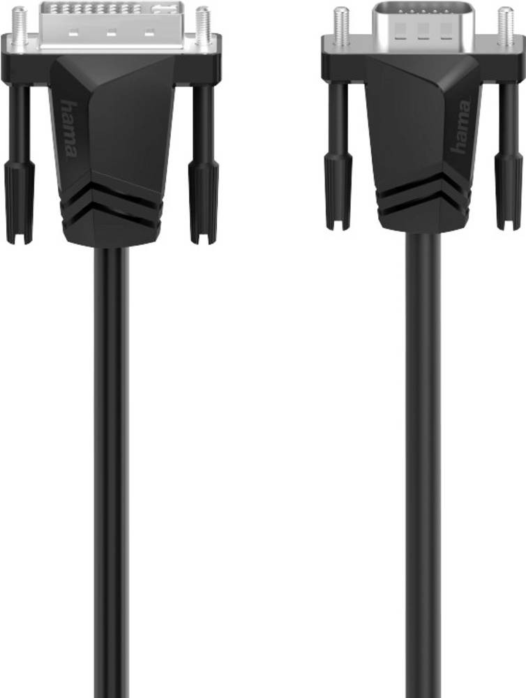 Hama 00200714 video cable adapter 1.5 m DVI-I VGA (D-Sub) Black -