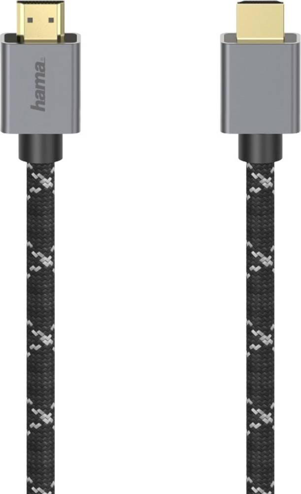 Hama 00200504 HDMI cable 2 m HDMI Type A (Standard) Black, Grey -