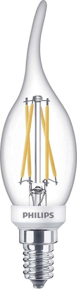 Philips Ampoule flamme transparente à filament 40W BA35 E14 -