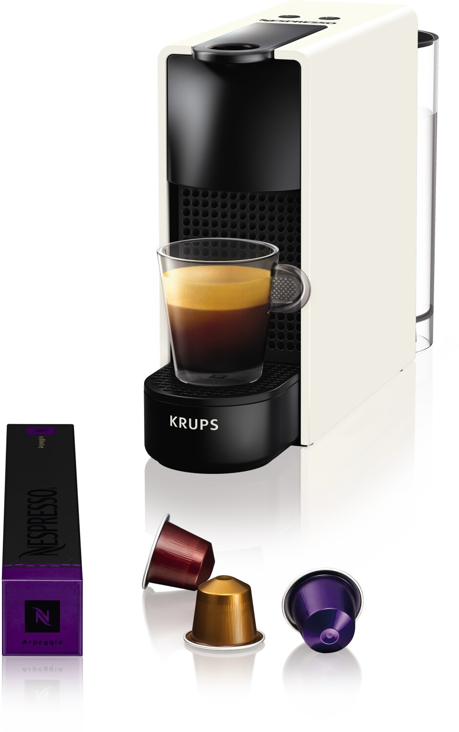 Krups XN1101 Nespresso Essenza Mini Kaffeekapselmaschine - weiß