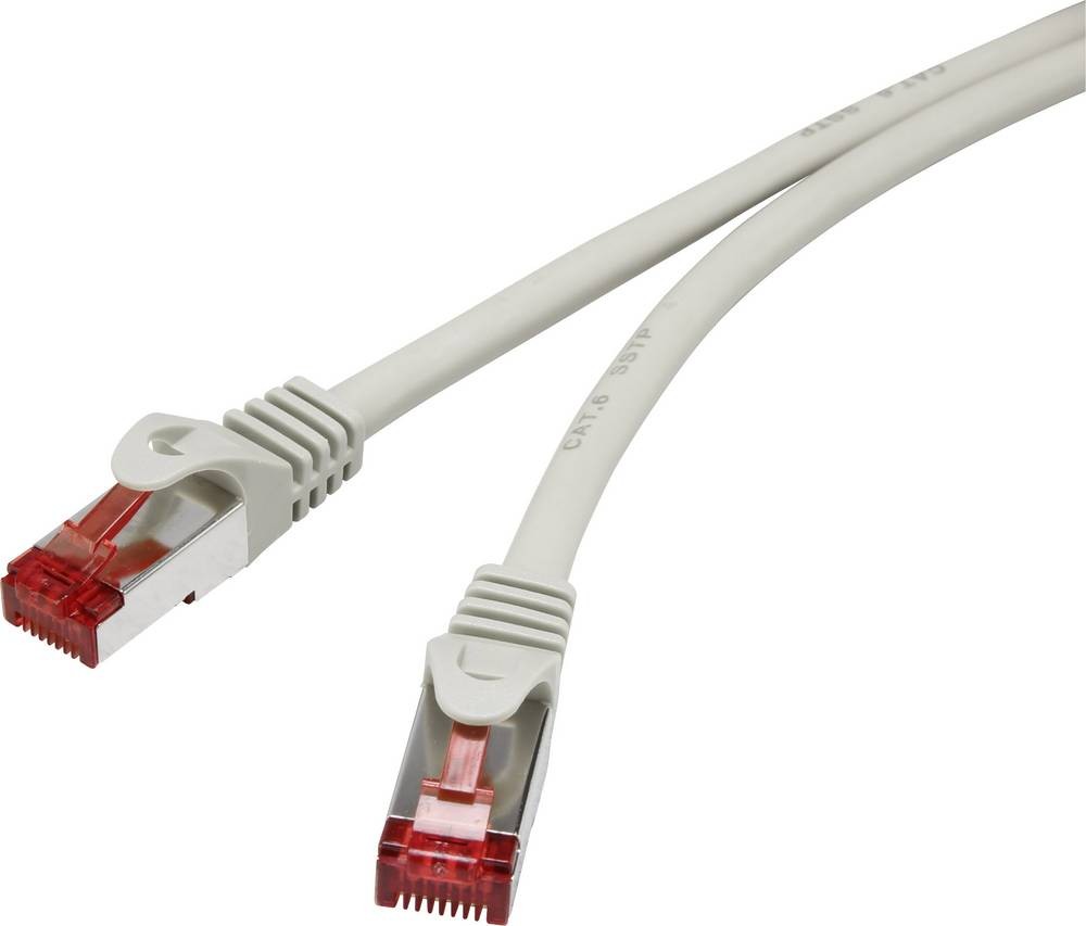 Renkforce RF-4724262 RJ45 Patchkabel CAT 6 S/FTP 20.00m Grau mit