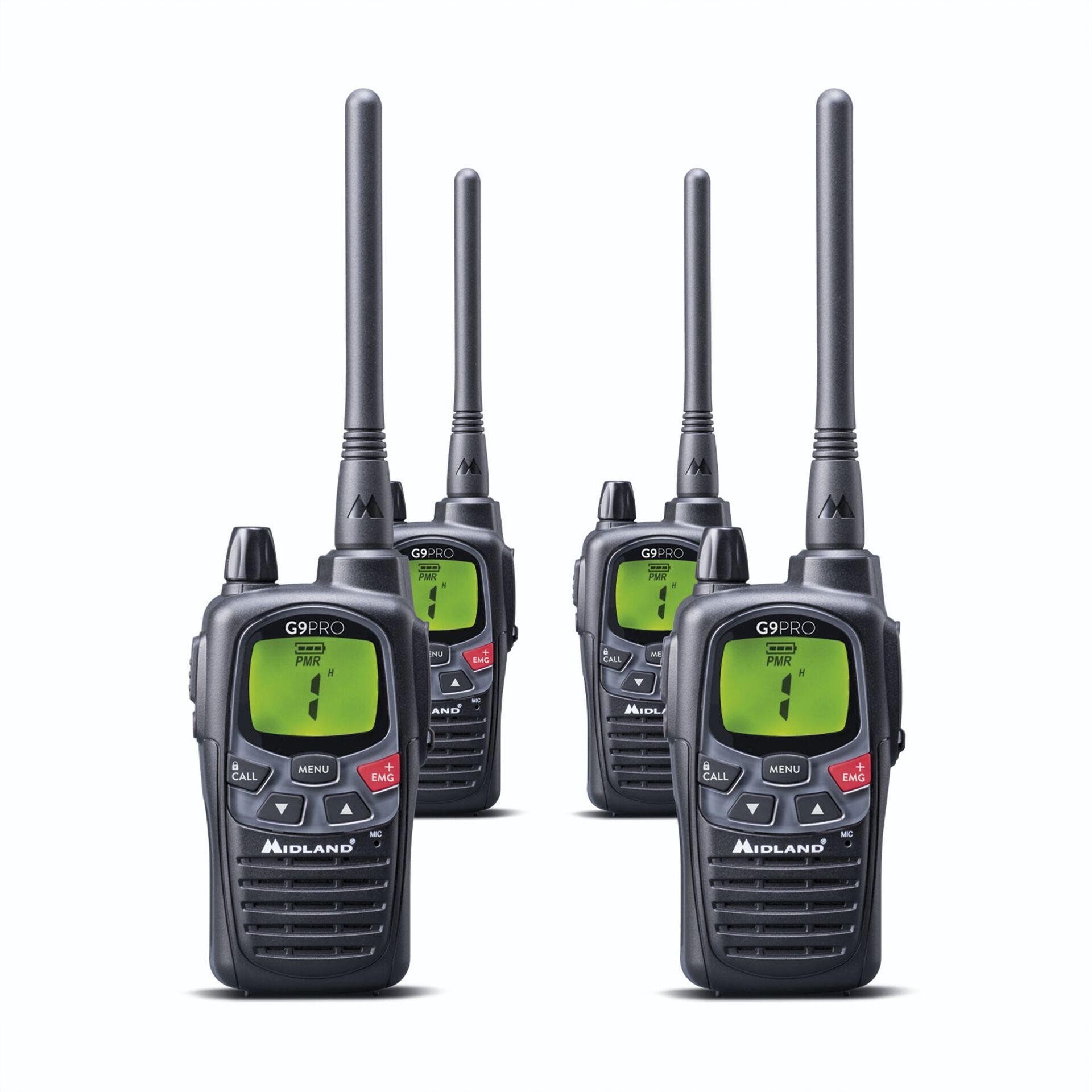 Midland G9 Pro 4er Kofferset C1385.05 PMR-Funkgerät