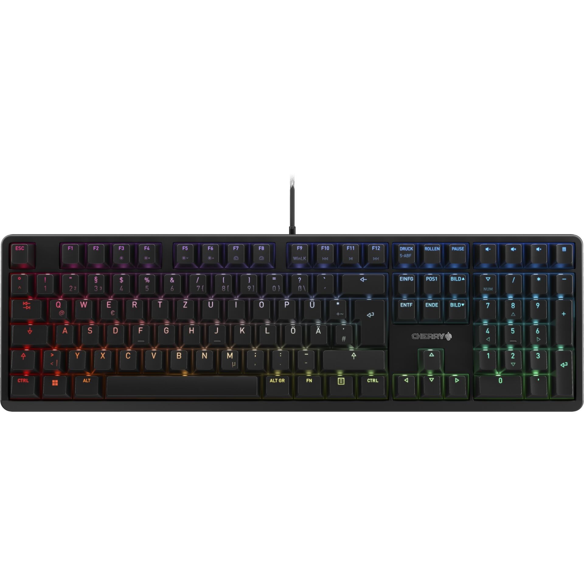 CHERRY G80-3000N RGB clavier Universel USB QWERTZ Allemand Noir -