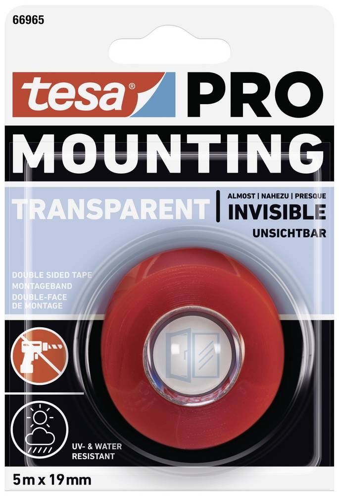 Tesa Mounting PRO Transparent 66965-00001-00 Montageband Transparent (