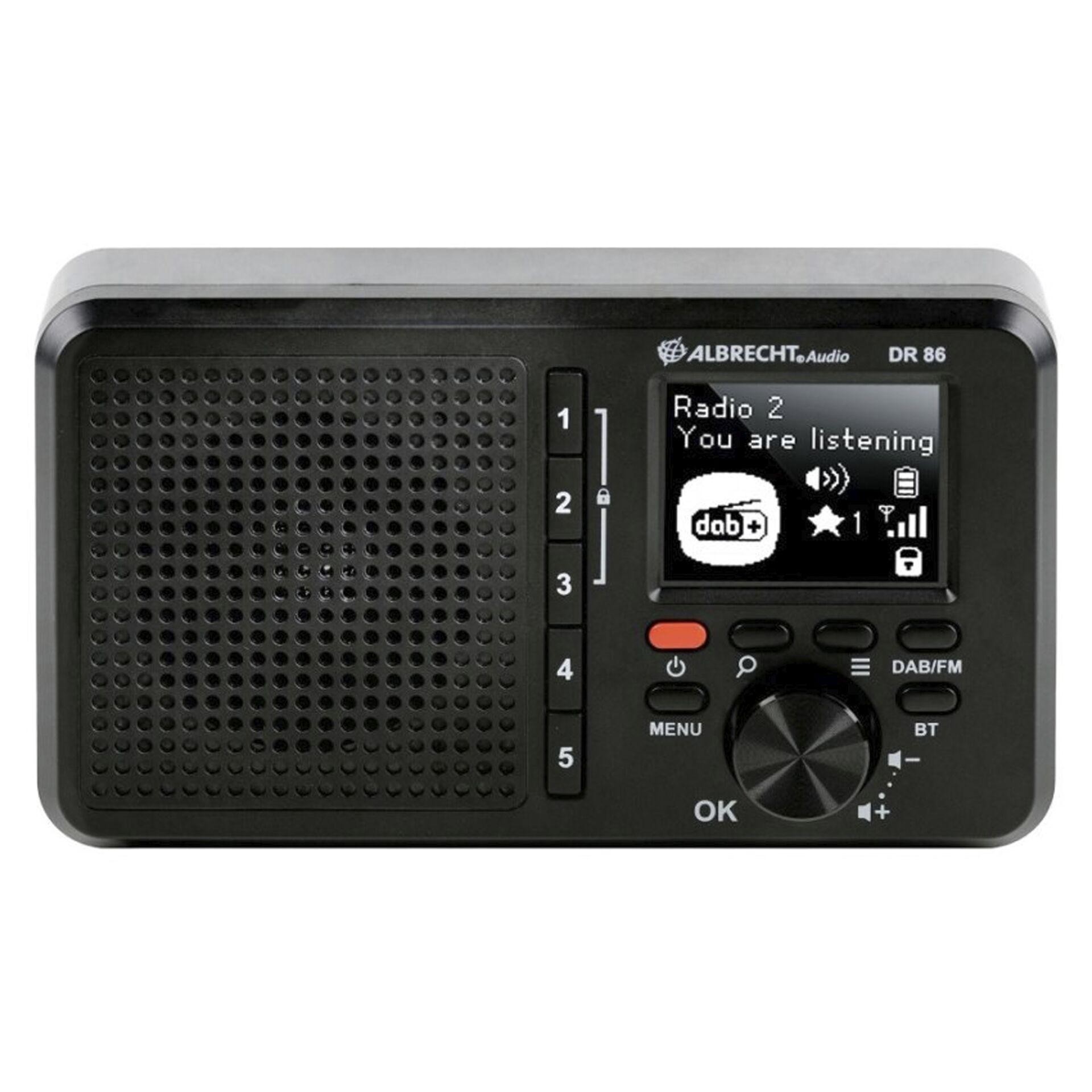 Albrecht DR 86 Personal Digital Black - Albrecht DR 86, Personal,
