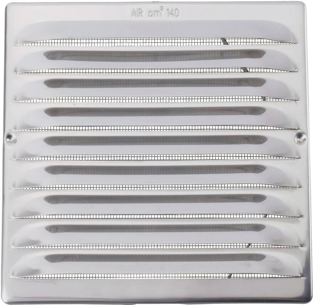 Wallair Abluftgitter acier affiné pour Rohr-Durchmesser: 12.5cm