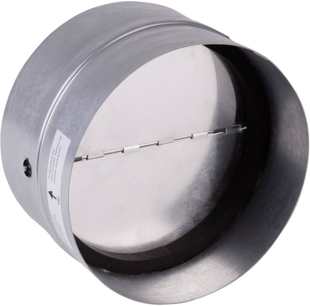 Wallair N35984 Rückluftsperrklappe avec Dichtungsgummi pour Rohr-