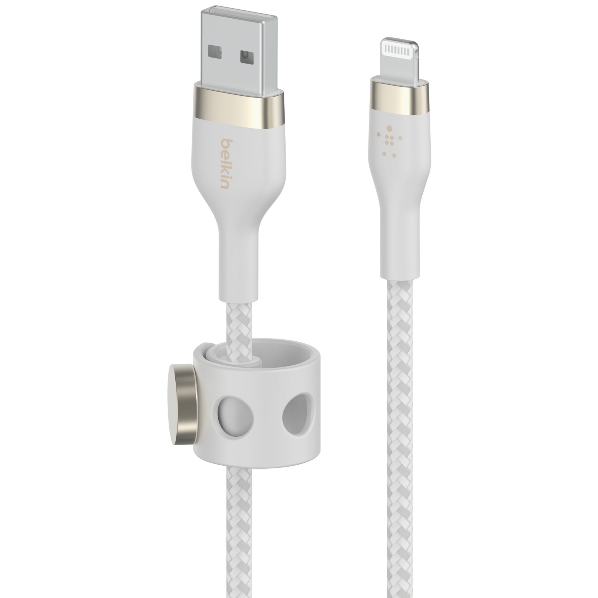 Belkin PRO Flex Lightning/USB-A Kabel, Apple zert., 2m, weiß