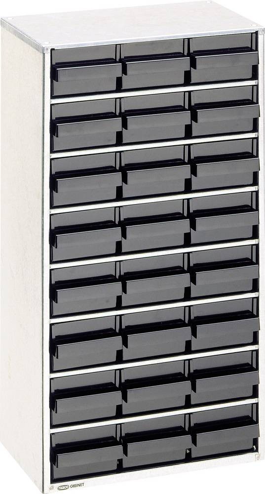 raaco 1224-02 Acier Noir - raaco 1224-02, 24 étagères, Acier, Noir,