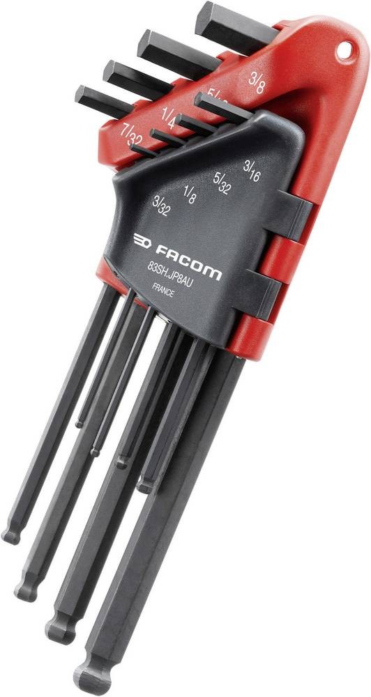 Facom Innen-Sechskant Winkelschraubendreher-Set 3/32 Zoll, 1/8 Zoll,