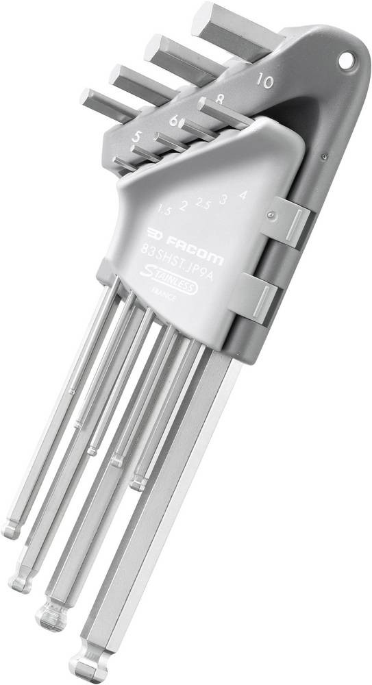 Facom 83SHST.JP9A Innen-Sechskant Winkelschraubendreher-Set 1.5 mm, 2