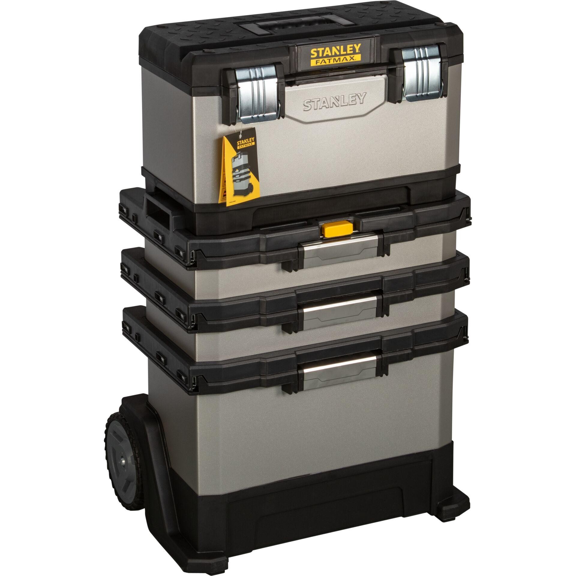 Stanley 1-95-622 small parts/tool box Metal, Plastic Black, Grey -