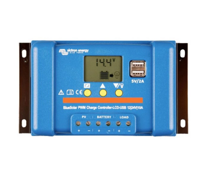 Victron Energy SCC010020050 Blue-Solar PWM-LCD&USB Laderegler PWM 12