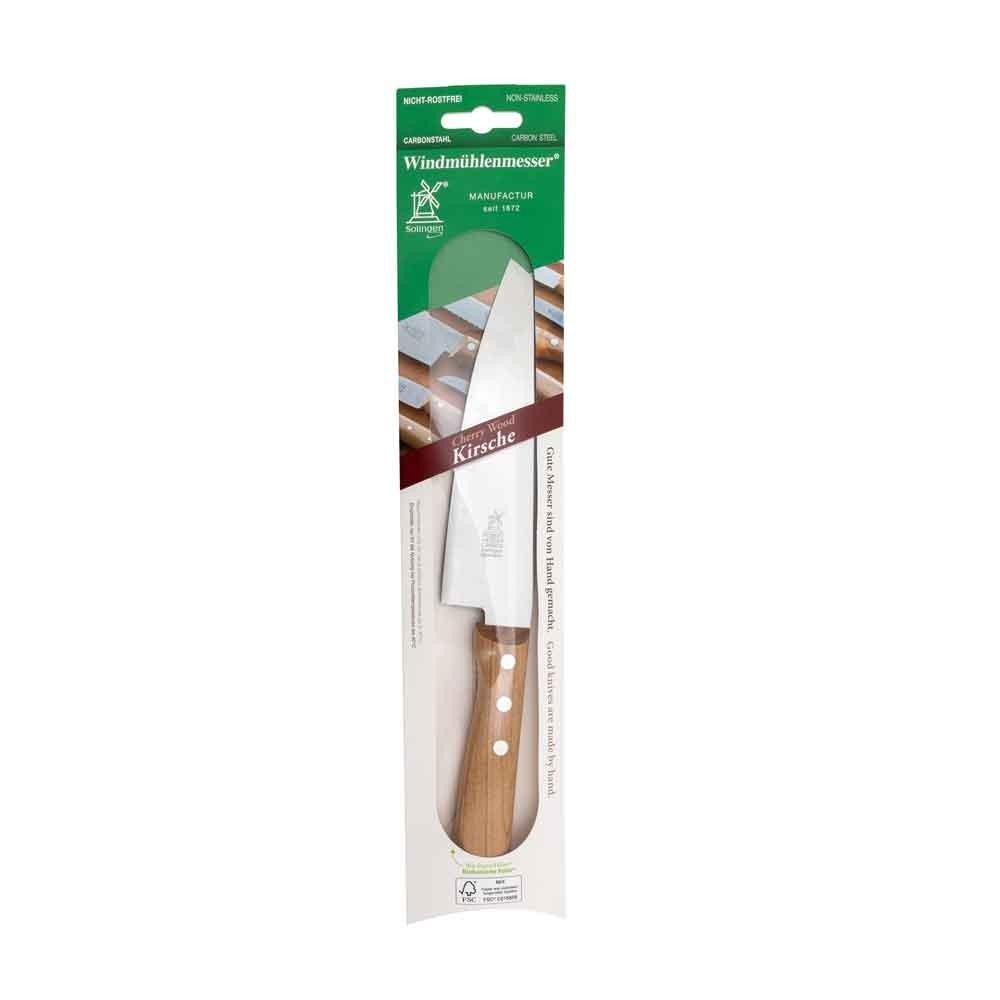 Herder Windmühlen Messer Santoku, Carbon-Stahl, 164 mm, Kirsche