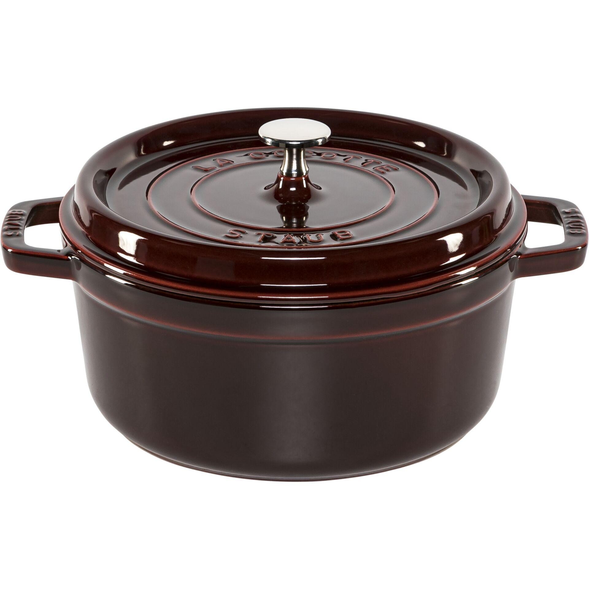 Staub La Cocotte 24cm rund, grenadine, Gusseisen