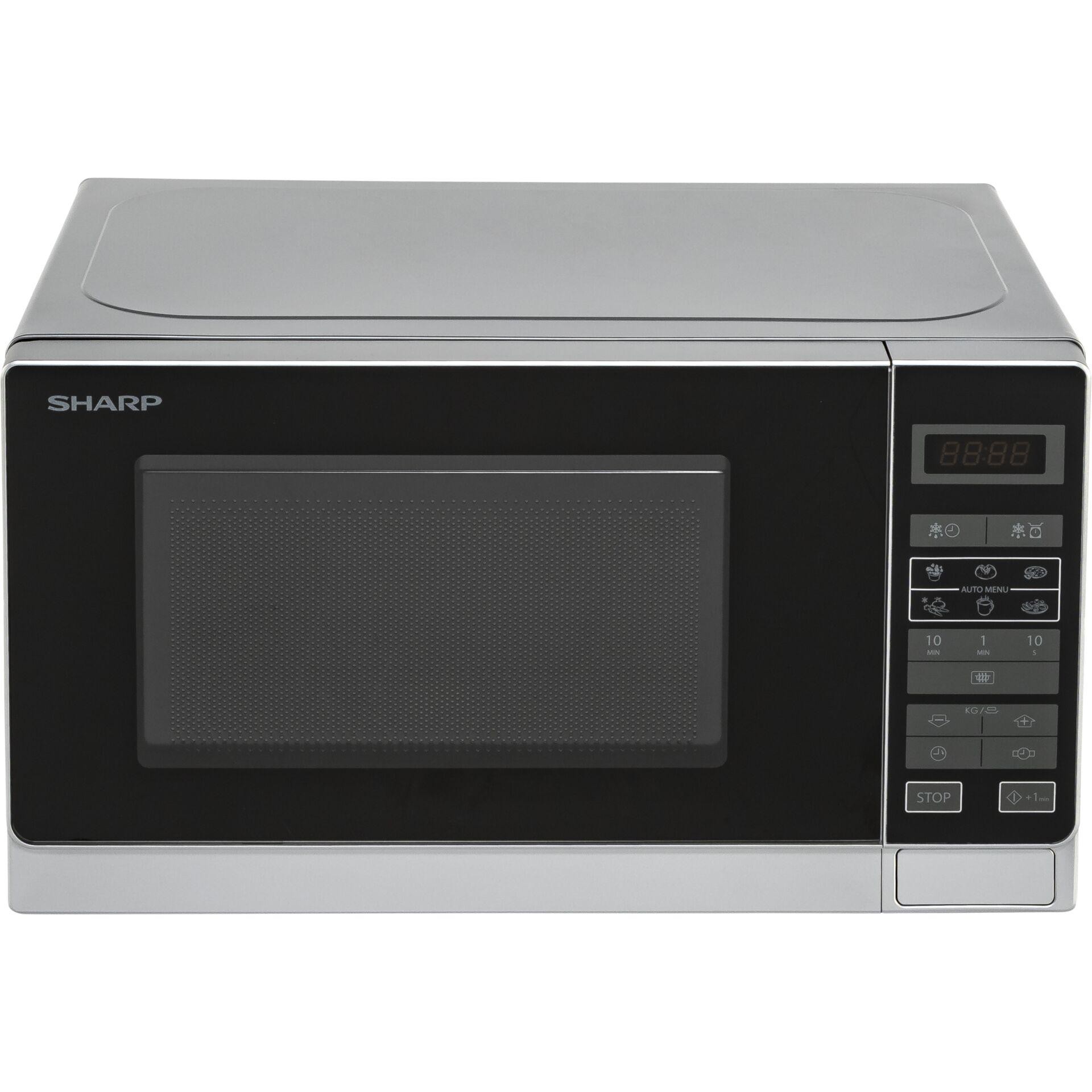 Sharp Home Appliances R-242INW microwave Silver Solo microwave
