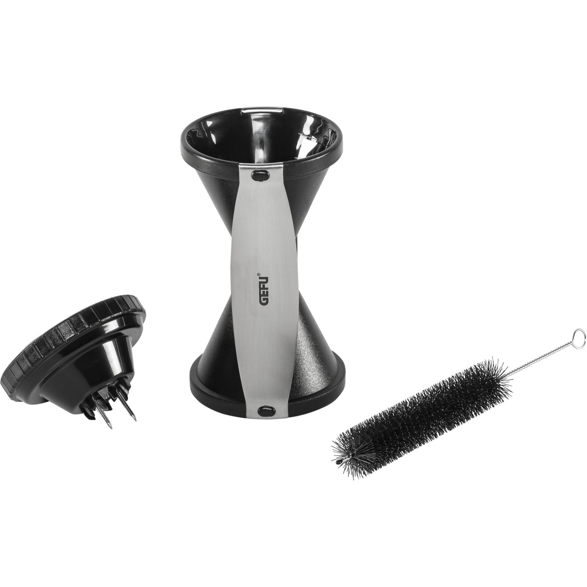 GEFU Spirelli slicer Manual Black, Silver Plastic, Stainless steel -