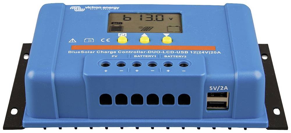 Victron Energy Blue-Solar PWM-LCD&USB Laderegler PWM 12 V, 24V 30A