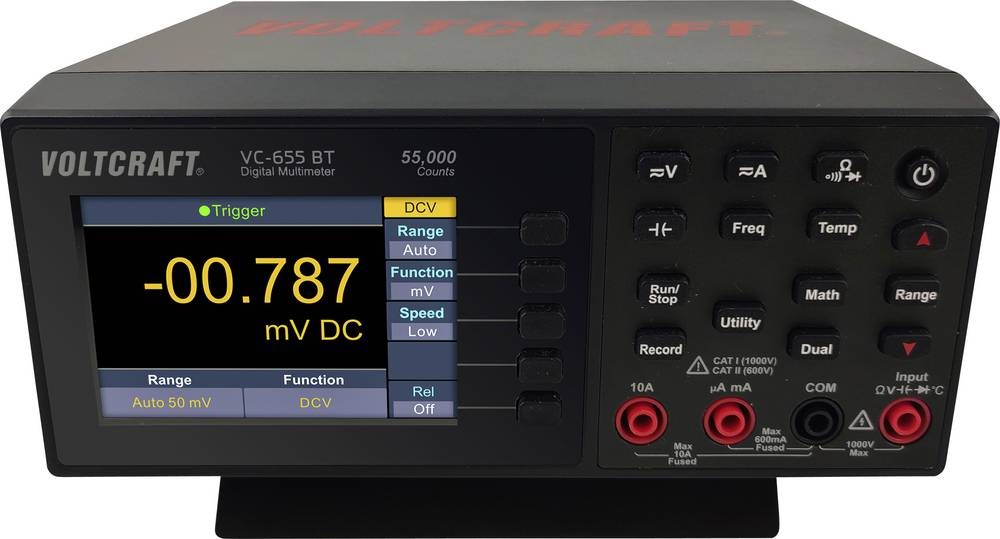 VOLTCRAFT VC-655 BT Tisch-Multimeter kalibriert (ISO) digital CAT I