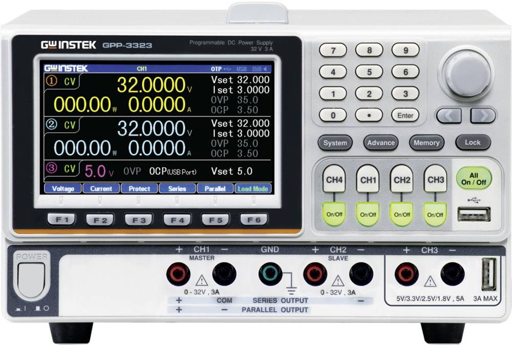 GW Instek GPP-3323 Labornetzgerät, einstellbar 0 - 32V 0 - 3A RS-232,