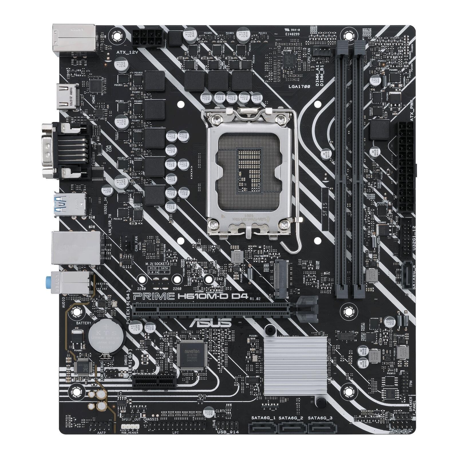 1700 ASUS PRIME H610M-D DDR4