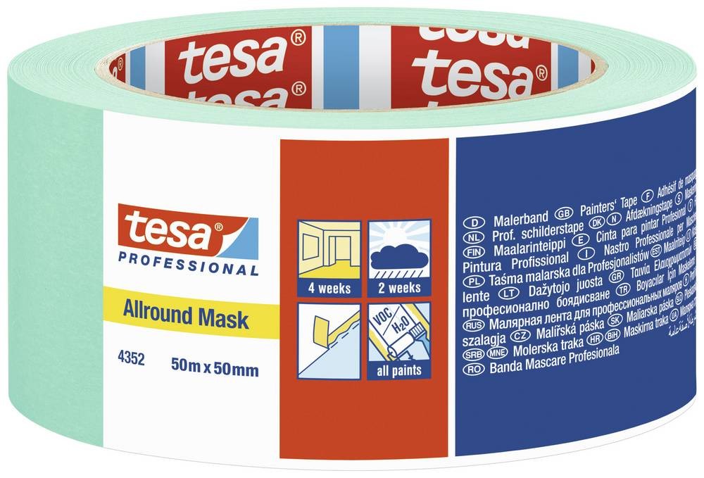 Tesa ALLROUND MASK 04352-00004-00 Kreppband Mint (L x B) 50m x 50mm