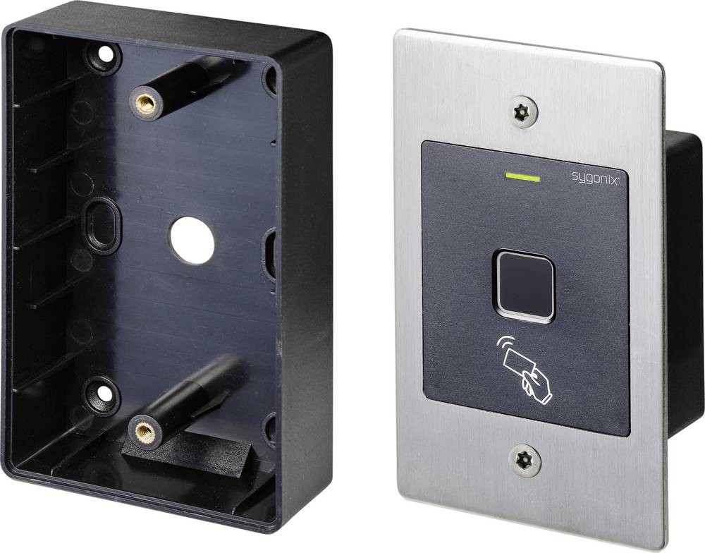 Sygonix SY-4760958 Fingerprint/RFID Zugangssystem Unterputz 12 V/DC,