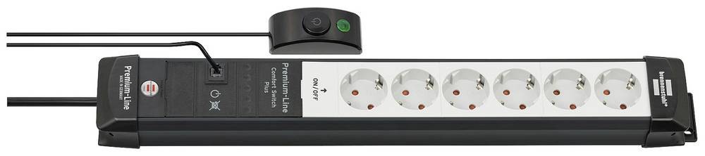 Brennenstuhl 1951560102 power strip with Schalter 6fach black, light